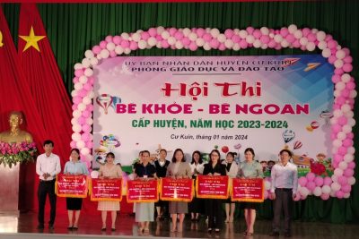 Trường MN Hoa Hồng tham gia Hội thi “Bé khỏe – Bé ngoan” cấp huyện năm học 2023 – 2024